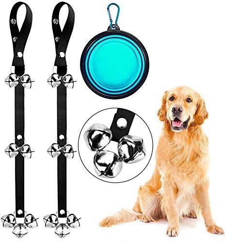 DOYOO 2 Pack Dog Doorbells Premium Quality Training Great Dog Bells Adjustable Door Bell Dog Bells for Potty Training Your Puppy The Way - Premium Quality - 7 Extra Large Loud 1.4" DoorBells - PawsPlanet Australia