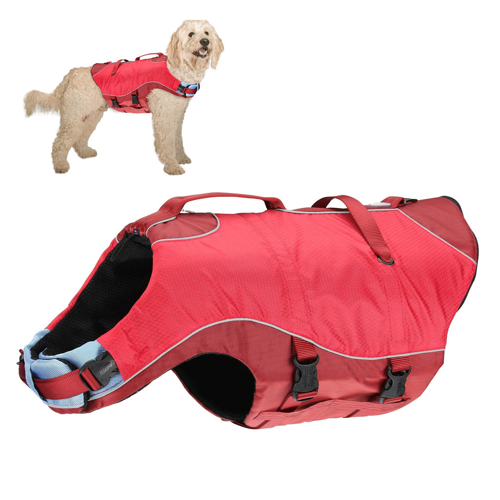 Kurgo Surf n' Turf Dog Life Jacket, Lifejacket for Dogs, Safety Doggy Floats, Reflective, Adjustable, Two Control Handles, for Small, Medium, Large Pets New Packaging - PawsPlanet Australia