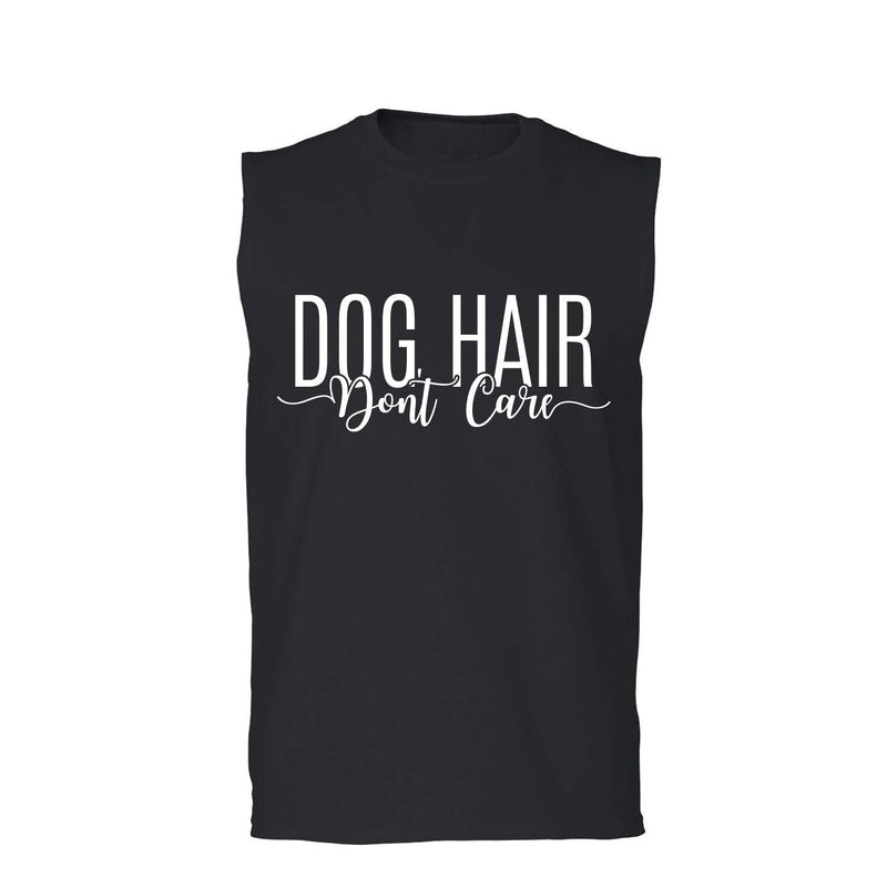 zerogravitee Dog Hair Don't Care Adult Sleeveless Tee XX-Large Black - PawsPlanet Australia