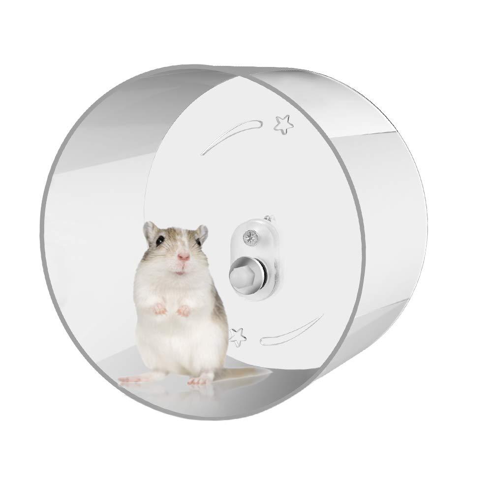 Zacro Hamster Exercise Wheel - Wall-Mounted Silent Running Wheel for Hamsters, Gerbils, Mice and Other Small Pets - 8.7'' - PawsPlanet Australia