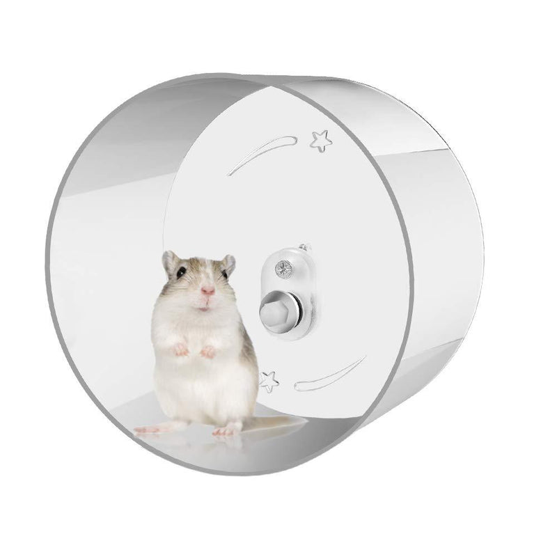 Zacro Hamster Exercise Wheel - Wall-Mounted Silent Running Wheel for Hamsters, Gerbils, Mice and Other Small Pets - 8.7'' - PawsPlanet Australia