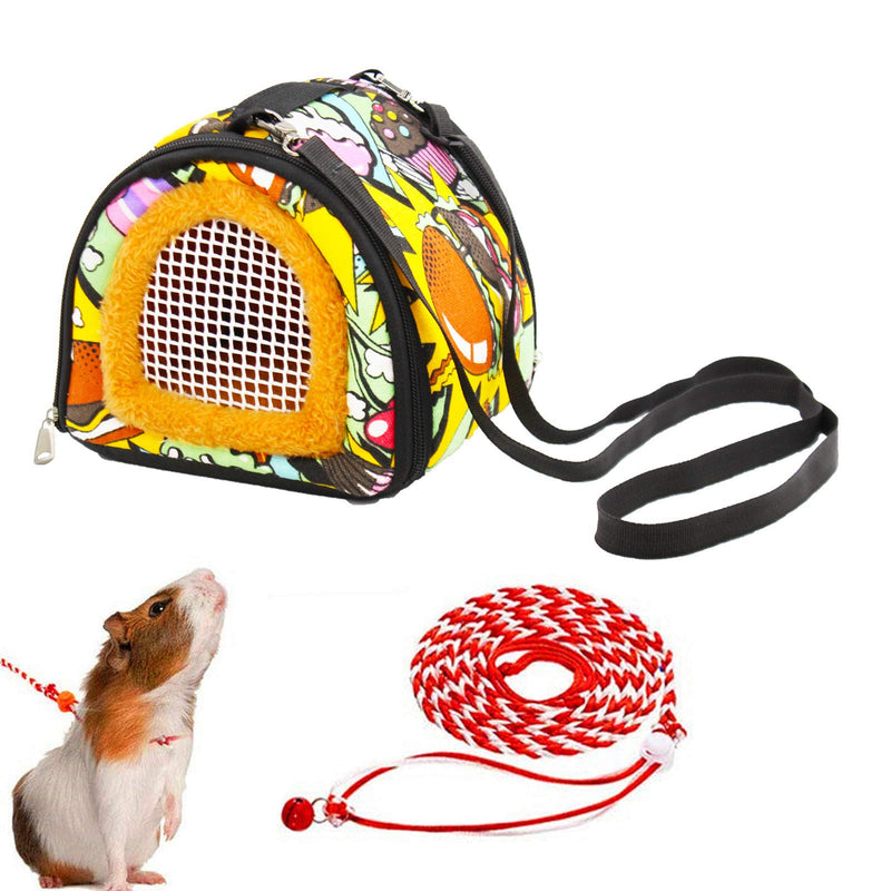 Small Animals Hamster Carrier Bag with Strap Breathable Portable Outgoing Bag for Hamster Hedgehog Squirrel mice Rats Sugar Glider (Upgraded Version) - PawsPlanet Australia