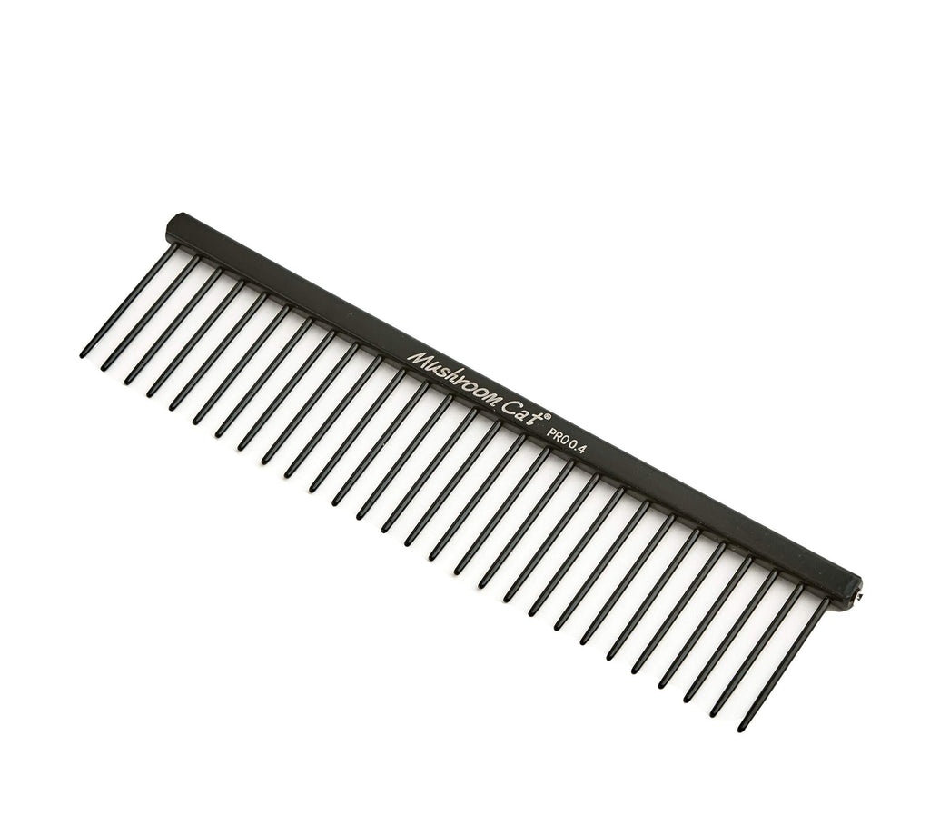 MushroomCat Professional Coarse Tooth Comb Pet Steel Comb 28mm Pin Length For Coarse-coated Breeds, Poodles, British Shorthair, American Bobtail American Wirehair - PawsPlanet Australia