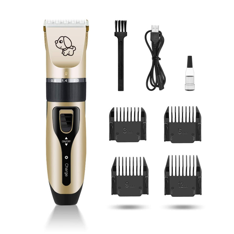 N\A Dog Grooming Clipper Kit USB Rechargeable Dog Shavers with Low Noise Pet Hair Trimmer Set for Dog Cat Pets - PawsPlanet Australia