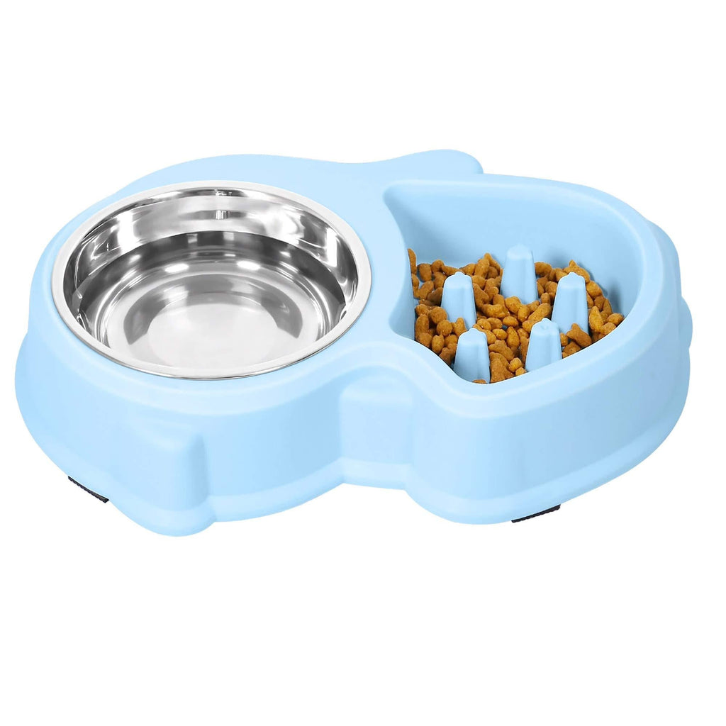 UPSKY Slow Feeder Dog Bowl No Choking Slow Feeder Bloat Stop Dog Food Water Bowl (Sky Blue) Sky blue - PawsPlanet Australia