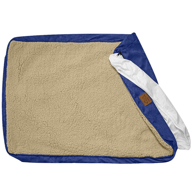 Replacement Dog Bed Cover and Waterproof Inner Liner Fixit Kit. Fits Large Dog Beds 40 x 28 Inches. Save a Damaged Dog Bed. Protect a Pillow. Make a New Bed. - PawsPlanet Australia