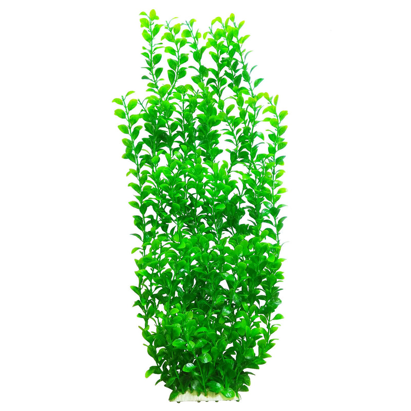 Lantian Green Round Leaves Aquarium Décor Plastic Plants Extra Large 24 Inches Tall 6513 - PawsPlanet Australia