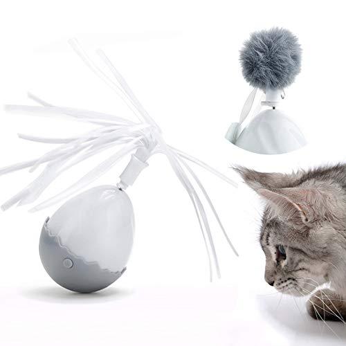 [Australia] - Toby + Atheni Interactive Cat Toy - Cat Toys for Indoor Cats - Automatic Cat Toy and Automated Cat Toys with Realistic Motion with Attached Spinning Furball Cat Toy and Tassel Cat Toy 