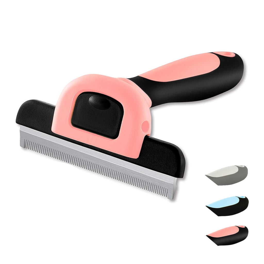 WePet Cat Dog Shedding Tool, Pet Deshedding Brush, Professional Grooming for Short Medium Long Hair Cats and Dogs, Effectively Reduce Shedding by Up to 95%, Brick & Black - PawsPlanet Australia