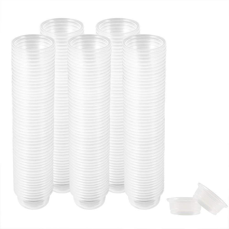 300 Pack 0.5 oz Cups,Gecko Food and Water Cups Plastic Replacement Cup for Reptile Feeding Ledge for Crested Gecko Lizard and Other Small Pet - PawsPlanet Australia