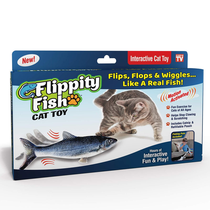 Ontel Flippity Fish Cat Toy Pack of 1 - PawsPlanet Australia