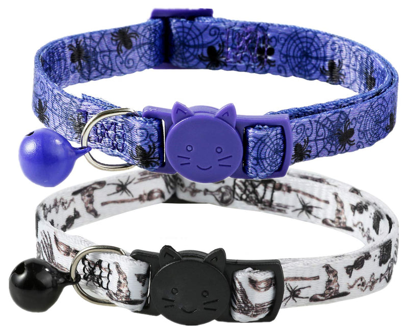 [Australia] - BoomBone Halloween Collars for Cats,Designer Puppy Collar Breakaway with Bell 