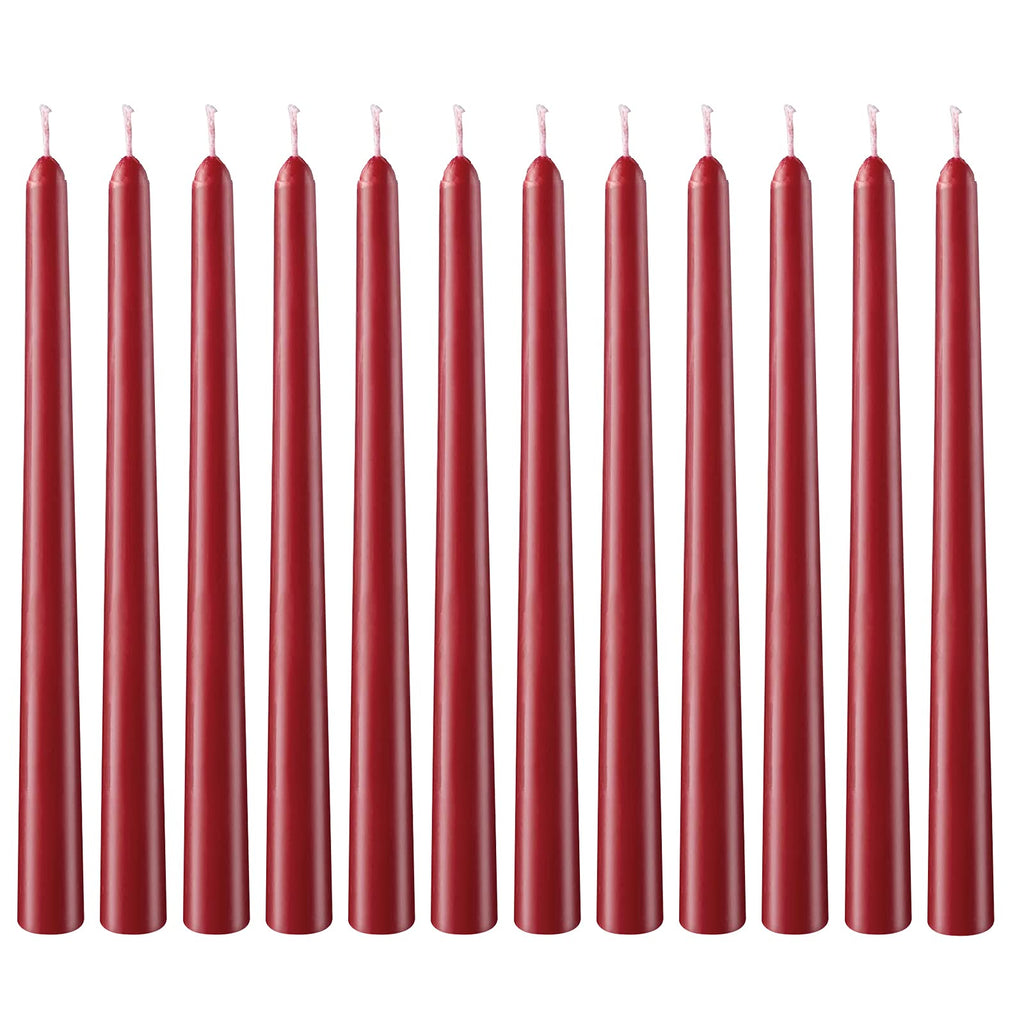 Long Household Taper Candles Bulk Packfor Home Decor, Wedding, Parties and Special OccasionsTaper Candles (Red, 10INCH) Red 10 in - PawsPlanet Australia