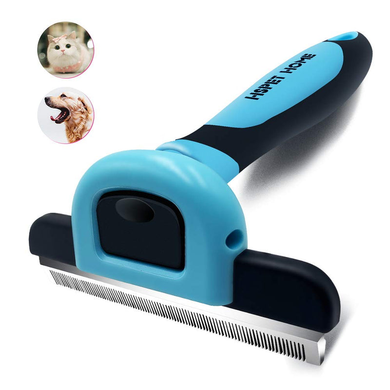 HSpet-HOME Pet Grooming Brush for Dogs and Cats Shedding Hair by up to 95%,Perfect Long & Short Hair Pet Deshedding Tool Large blue - PawsPlanet Australia