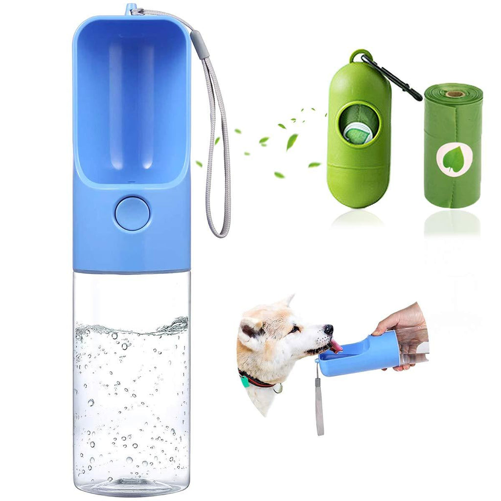 Sofunii Dog Water Bottle Dispenser with Poop Bags, Portable Pet Water Bowl Drinking Cup Mug for Travel, Walking, Hiking, Camping, Road Trips, Dog Parks Puppy Accessories Gear - PawsPlanet Australia