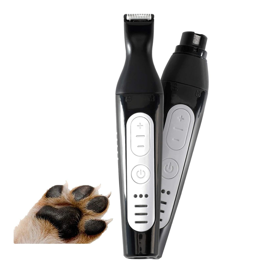 PetsBark 2in1 Dog Nail Grinder and Grooming Clippers,Professional Pet Nail Trimmer,Noiseless Rechargeable Large Clipper--2CM - PawsPlanet Australia