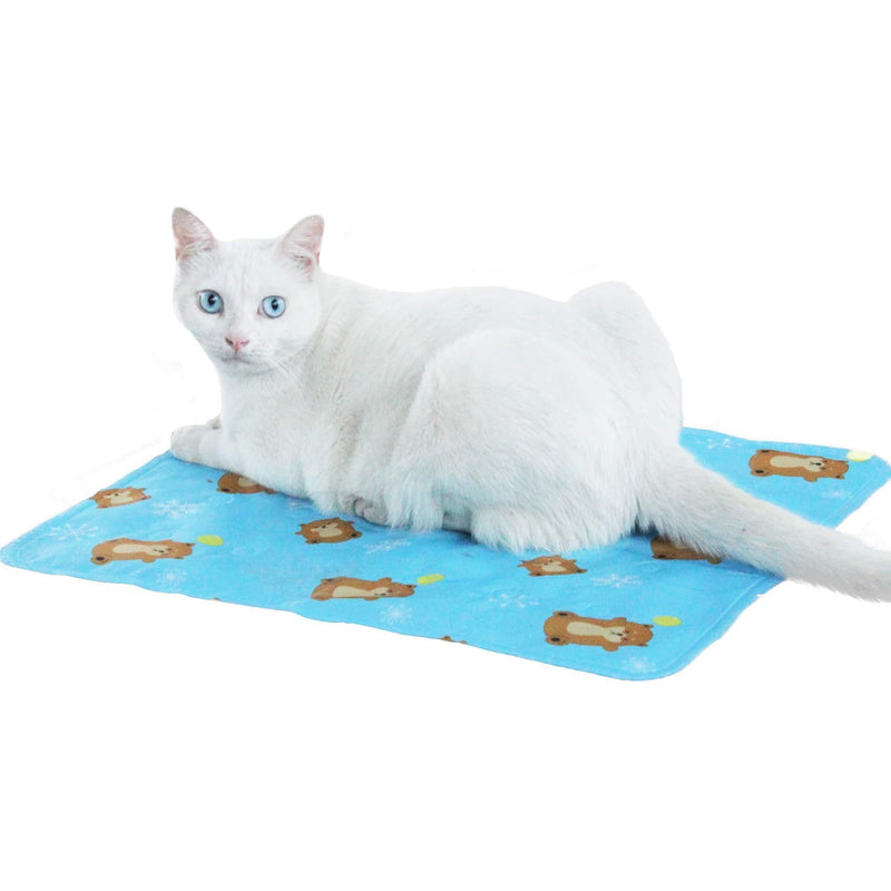 RPGT Pet Dog Cat Self Cooling Mat Pad Portable Self Cooling Mat Washable Bed Mat Non-Slip Water Resistant - No Water or Electricity Needed Medium - PawsPlanet Australia