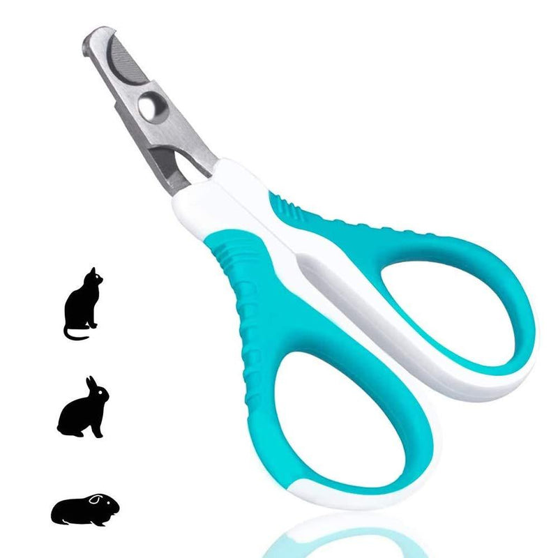 EQLEF Pet Nail Clippers for Cats and Puppies, Sturdy Stainless Steel Cat Nail Scissors Professional Bevel Pet Nail Cutter - PawsPlanet Australia