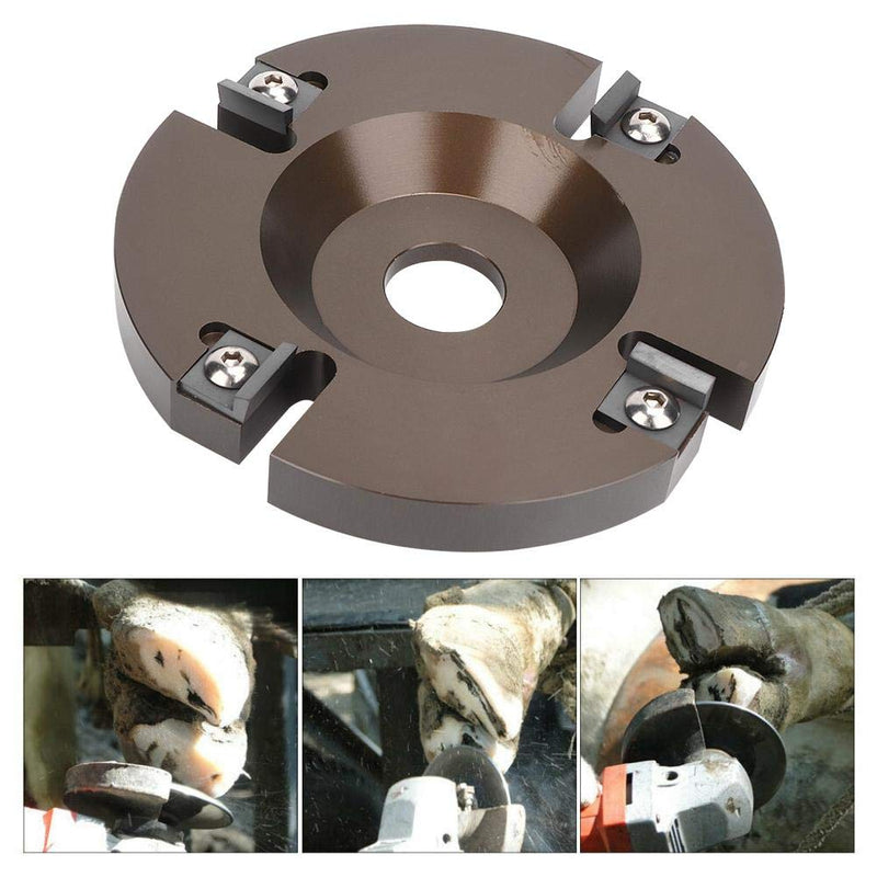 Trimming Cutter Cattle,Four Cutter Head Generation Hoof Cutter,Cow Cattle Hoof Trimming Cutter Livestock Sheep Foot Trimmer Disc Plate Tool with 4 Sharper Blades(4 Disc) 4 Disc - PawsPlanet Australia