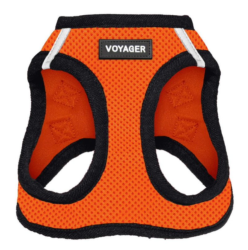 Voyager Step-in Air Dog Harness - All Weather Mesh Step in Vest Harness for Small and Medium Dogs by Best Pet Supplies S (Chest: 14.5 - 17") Orange Base - PawsPlanet Australia