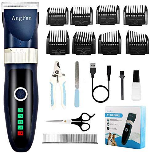 Dog Hair Clippers Dog Clippers For Grooming 16pcs Dog Grooming Kit For Small Dogs Grooming Clippers Supplies Profesional Pet Cat Dog Shaver Clippers Cordless Noiseless Rechargeable Trimmers For Dogs With Nail Clipper Kit - PawsPlanet Australia