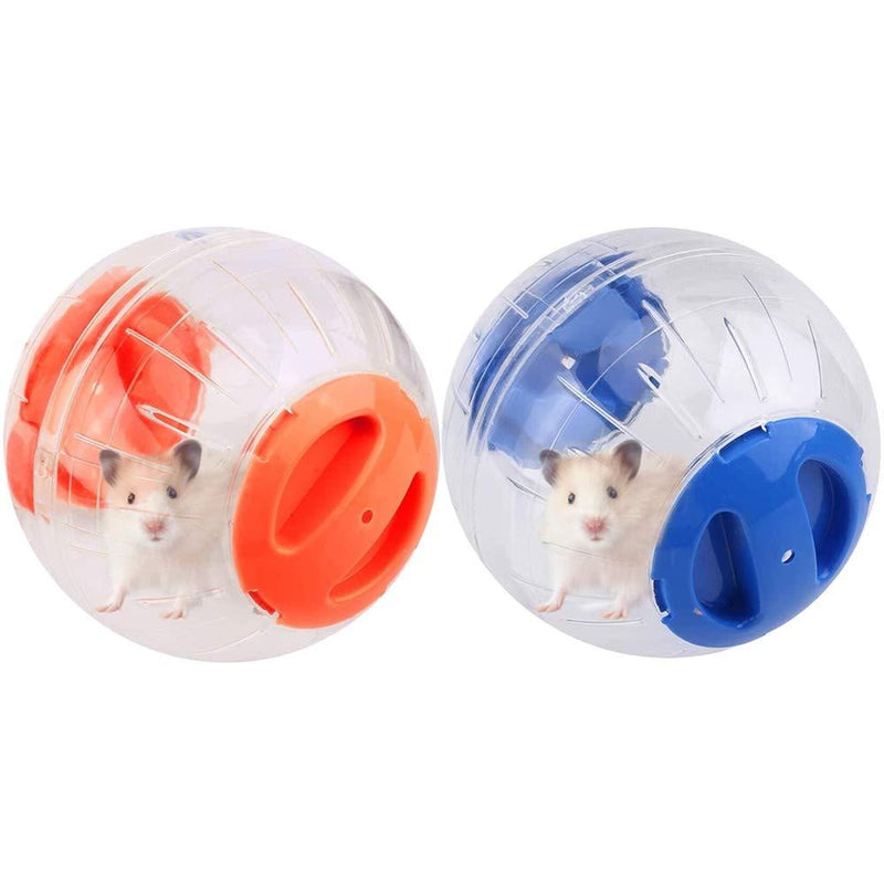 MUZIWIG Hamster Ball Small Animal Run-About Exercise Ball Hamster Toy 4.8 inch，2PCS - PawsPlanet Australia