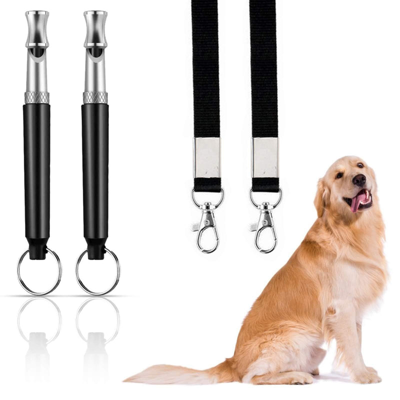 WYNN Dog Whistle Silent Dog Whistle with Adjustable Ultrasonic Frequency Effectively Prevents Dogs from Barking Used for Recall Training 2 Pack - PawsPlanet Australia