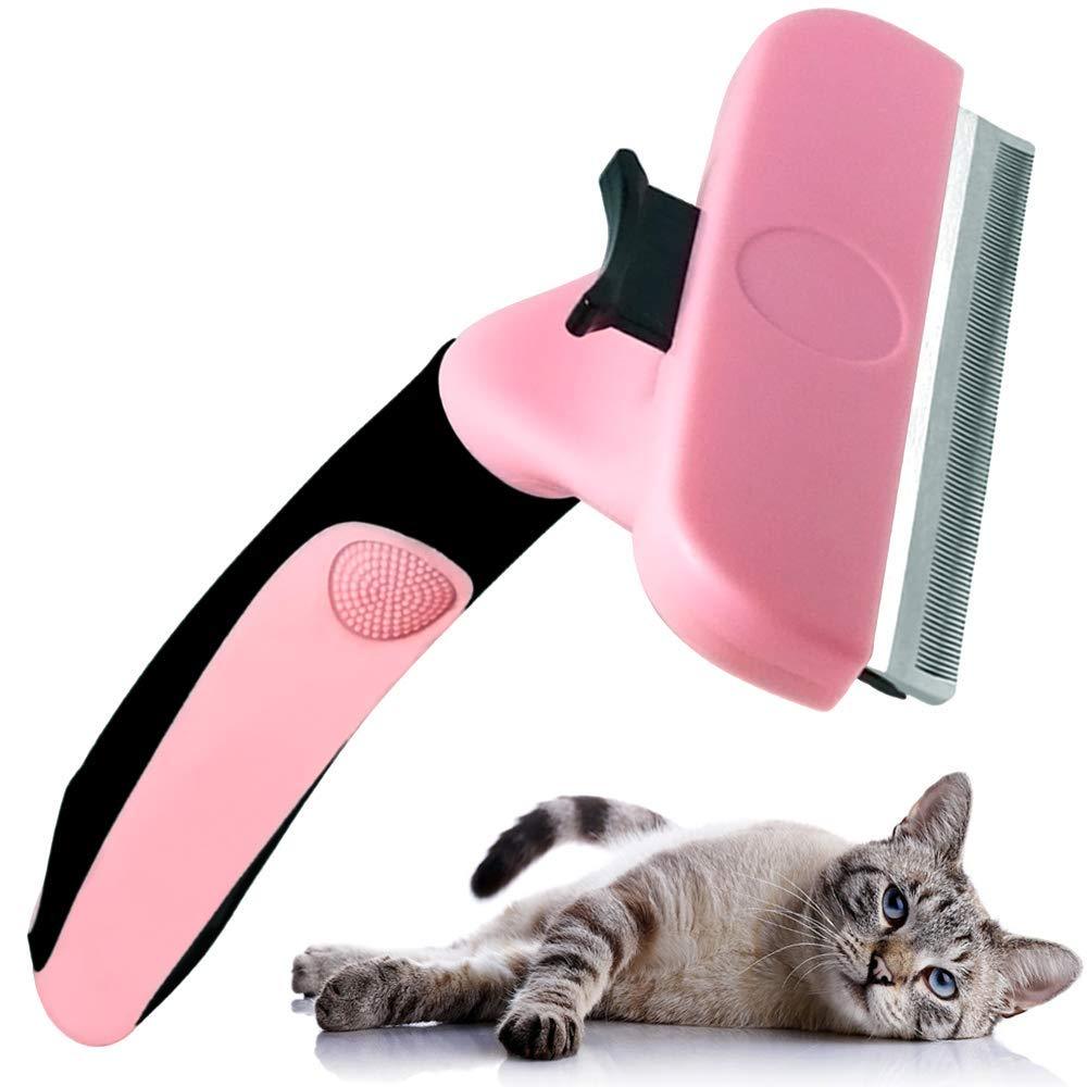 SDY IDUSE Dog Brush for Shedding, Cat Brush for Shedding and Grooming, Pet Deshedding Brush, Ideal Deshedding Tool for Short Haired Dogs and Cats - PawsPlanet Australia