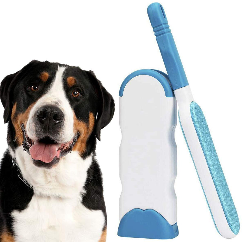 Nado Care Pet Hair Remover, Lint Brush with Self-Cleaning Base, Double Sided Remove Dog, Cat Hair from Furniture, Car, Bed and More - PawsPlanet Australia