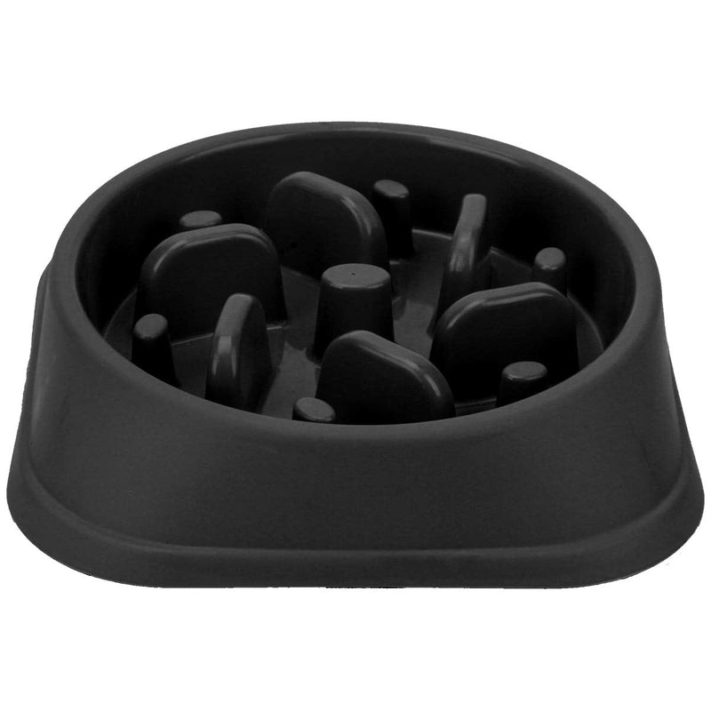 NOYAL Dog Slow Feeder Bowl, Non Slip Puzzle Bowl - Anti-Gulping Pet Slower Food Feeding Dishes - Interactive Bloat Stop Dog Bowls - Durable Preventing Choking Healthy Design Dogs Bowl Black - PawsPlanet Australia