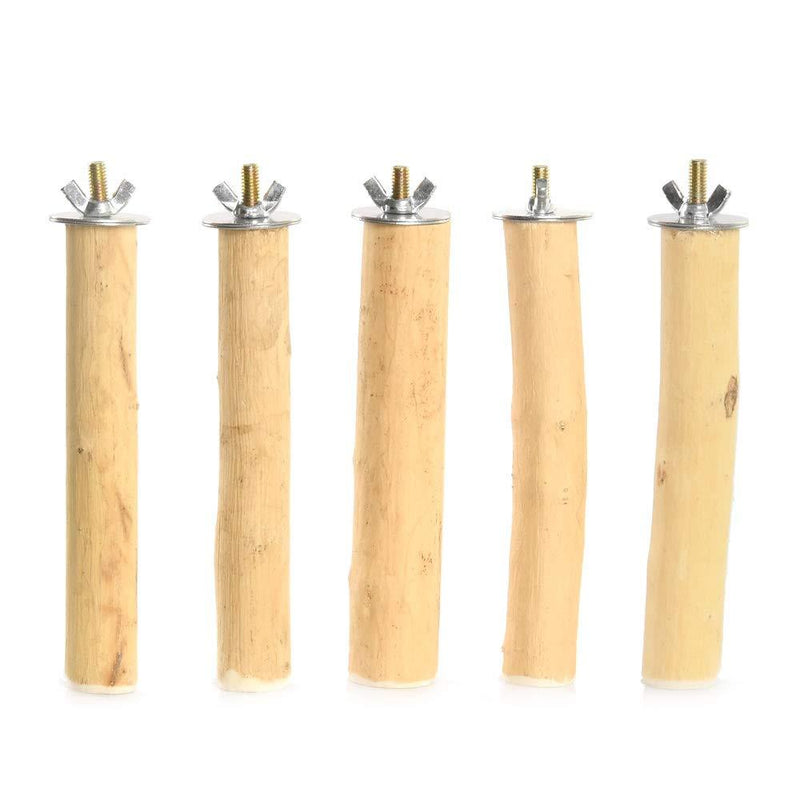 ZOHOKO Bird Cage Perch Set 5, Bird Stand Natural Wood Perch for Budgies Cockatiels Lovebirds Small Parakeets Parrotlets - PawsPlanet Australia