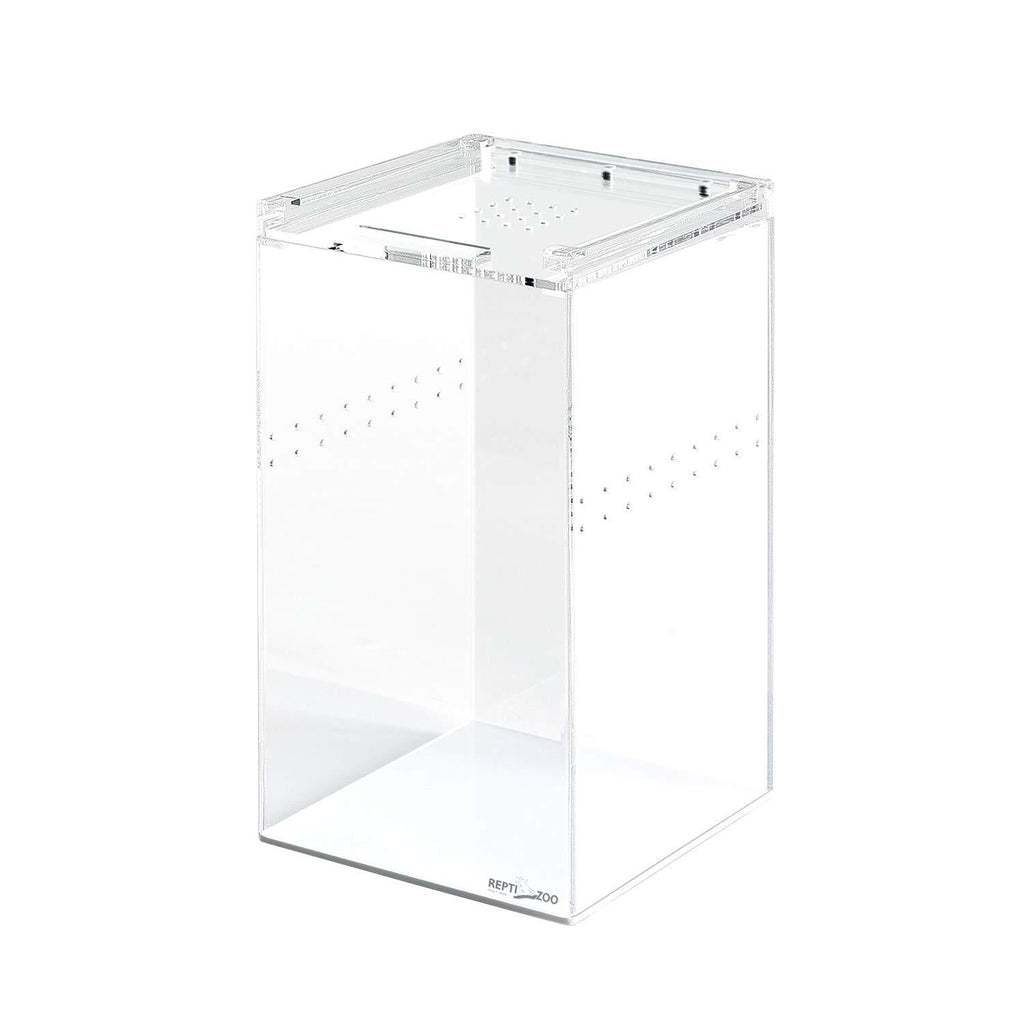 REPTI ZOO Magnetic Acrylic Case, 6x6x9 Inch Enclosure Reptile Breeding Box Terrarium Cage Tank for Tarantula Scorpion Sling Isopods Lizards Roach Invertebrates Insect Mantis - PawsPlanet Australia