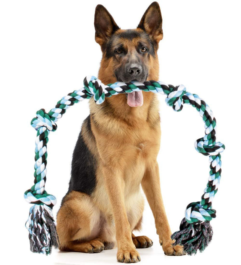 Giant Dog Rope Toy for Extra Large Dogs - 42 Inch Long 6 Knot XXL Dog Rope Toy for XL Dog - Benefits Non-Profit Animal Rescue - Indestructible Dog Toy for Aggressive Chewers and Large Dog Breeds - PawsPlanet Australia