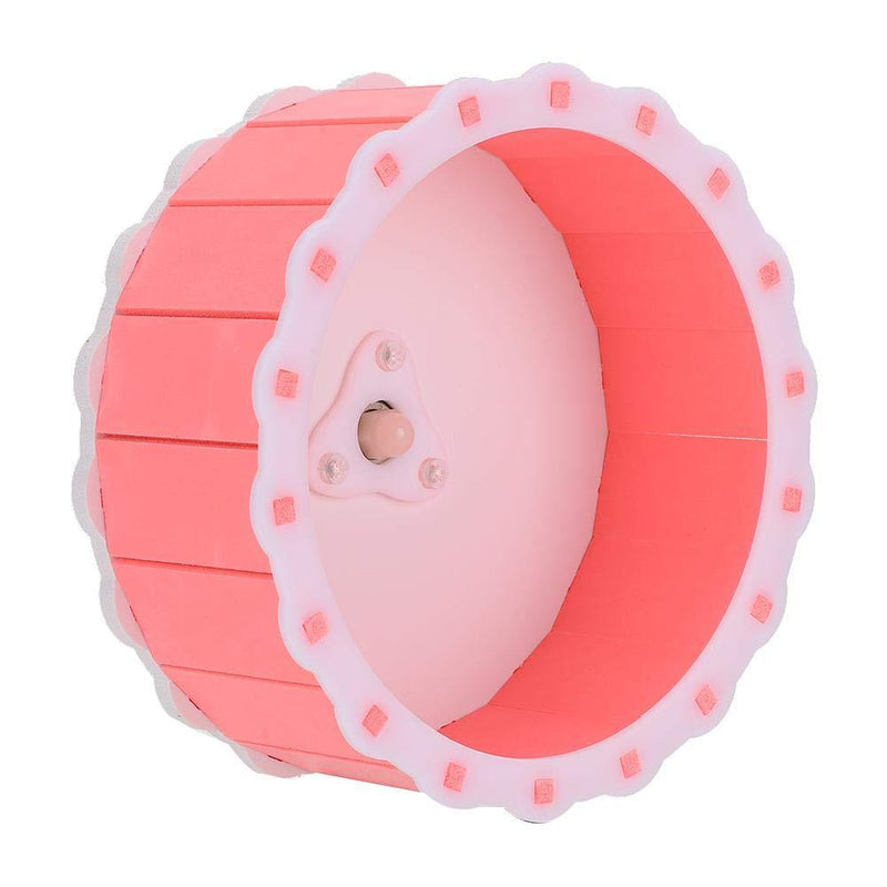 GOTOTOP 5.9in Pet Running Wheel, Wood Plastic Board Hamster Guinea Pig Colorful Running Wheel Silent Roller Small Pet Toy Accessory(#1) #1 - PawsPlanet Australia