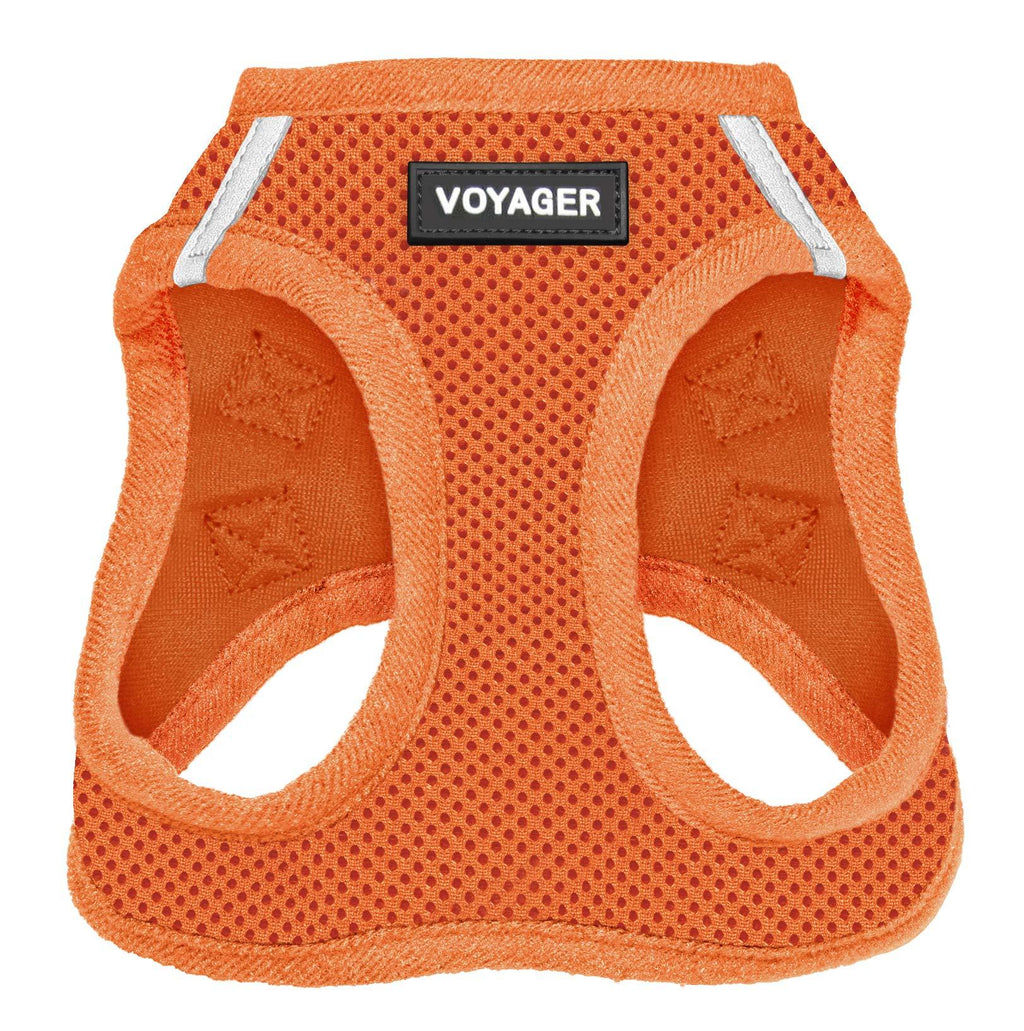 Voyager Step-in Air Dog Harness - All Weather Mesh Step in Vest Harness for Small and Medium Dogs by Best Pet Supplies M (Chest: 16 - 18") Orange (Matching Trim) - PawsPlanet Australia