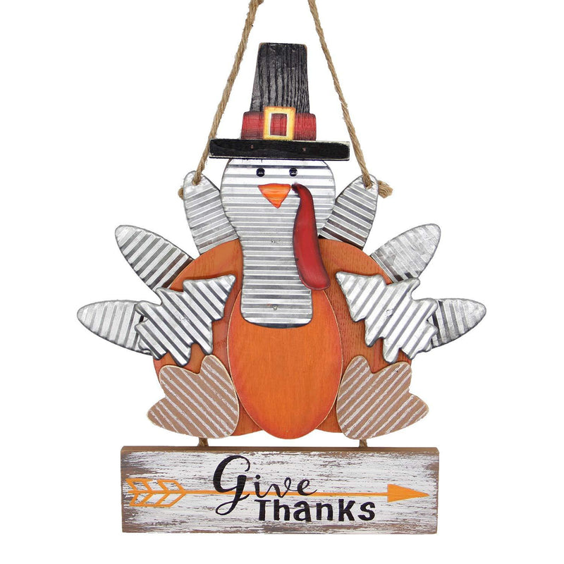 Zcaukya Thanksgiving Turkey Decoration, Wooden Board Carved Give Thanks Indoor Hanging Turkey Decor for Home Office Bedroom Kitchen Thanksgiving Harvest Day Decorations - PawsPlanet Australia
