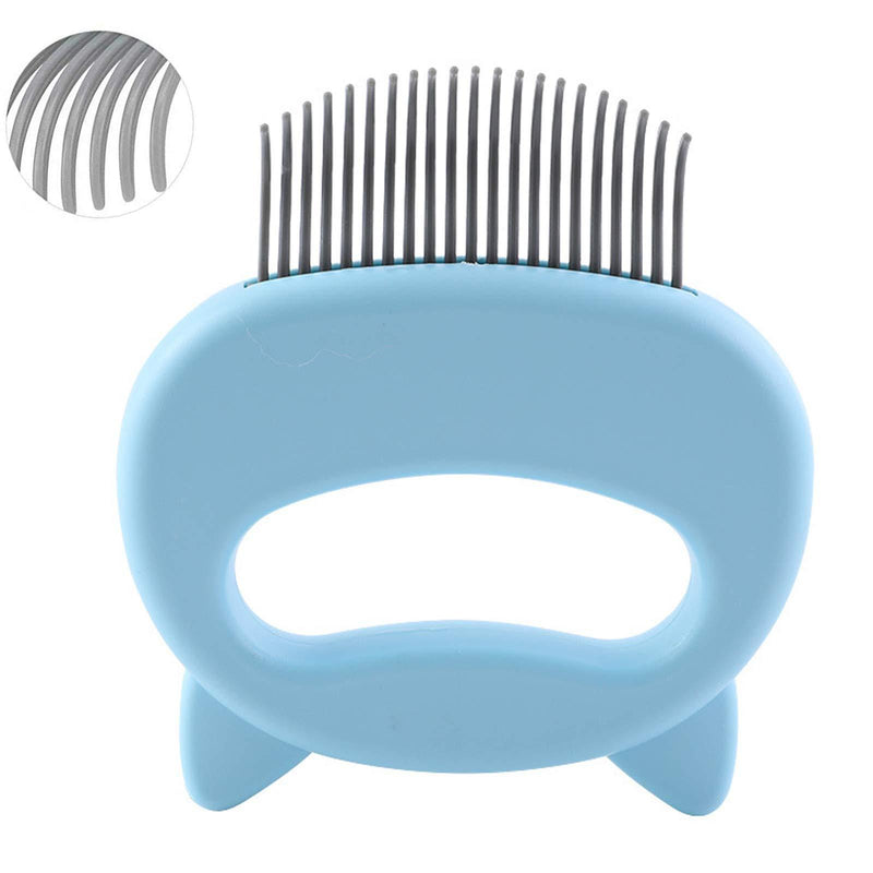 [Australia] - OneCut Cat Massage Comb Pet Cat Dog Hair Removal Shell Comb Grooming Hair Removal Cleaning Comb Massager Tool Blue 