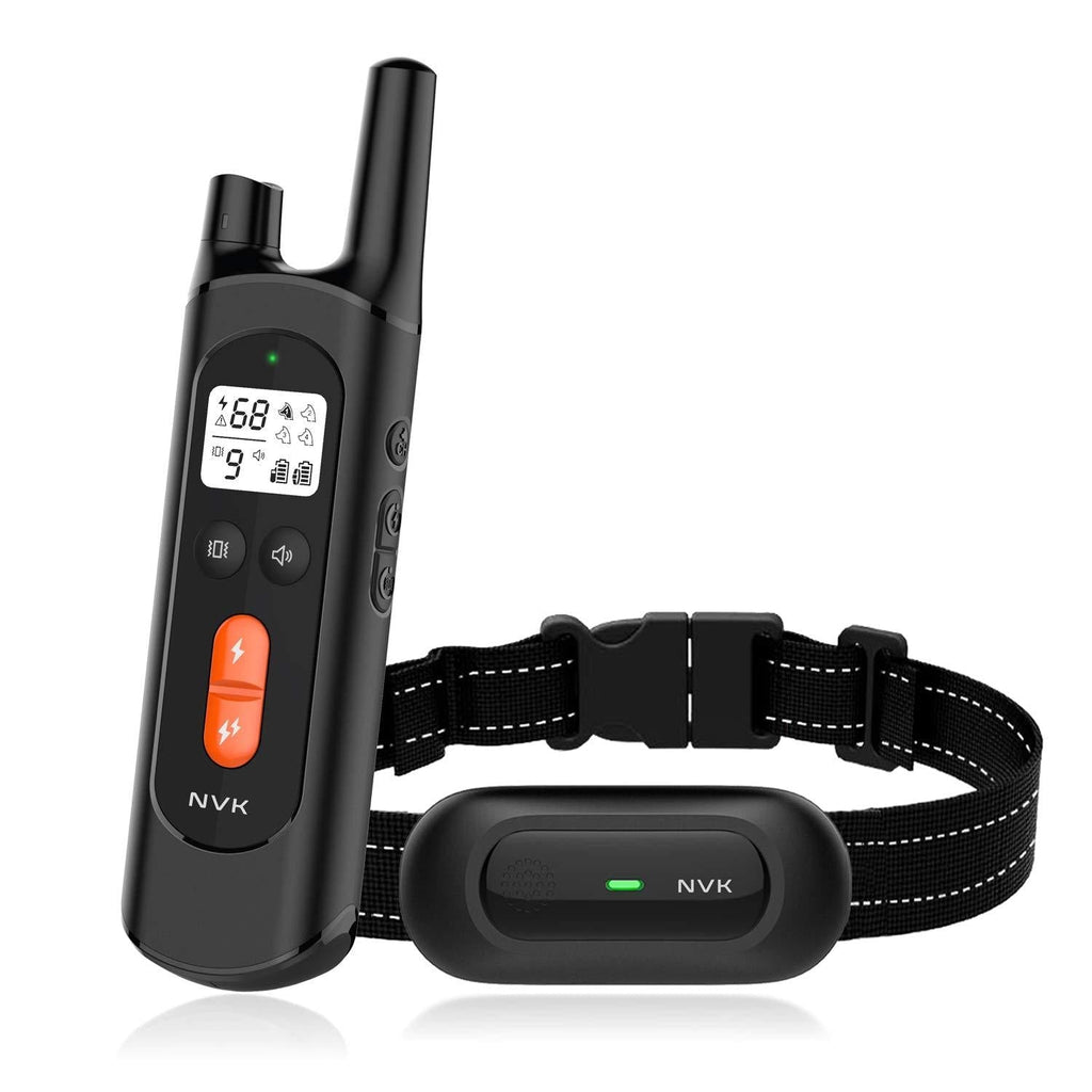 [Australia] - NVK Dog Training Collar - Rechargeable Shock Collars for Dogs with Remote, 3 Training Modes, Beep, Vibration and Shock, Waterproof Collar, 1600Ft Remote Range, 0~99 Shock Levels Dog Training Set 