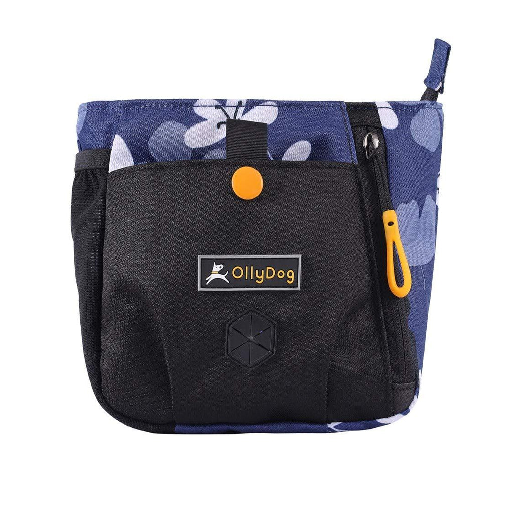 OllyDog Backcountry Day Bag, Hands-Free Dog Training Pouch, Poop Bag Dispenser, Removable Waist Belt Clip for Everyday Walks and Training, Three Ways to Wear Aloha Blue - PawsPlanet Australia