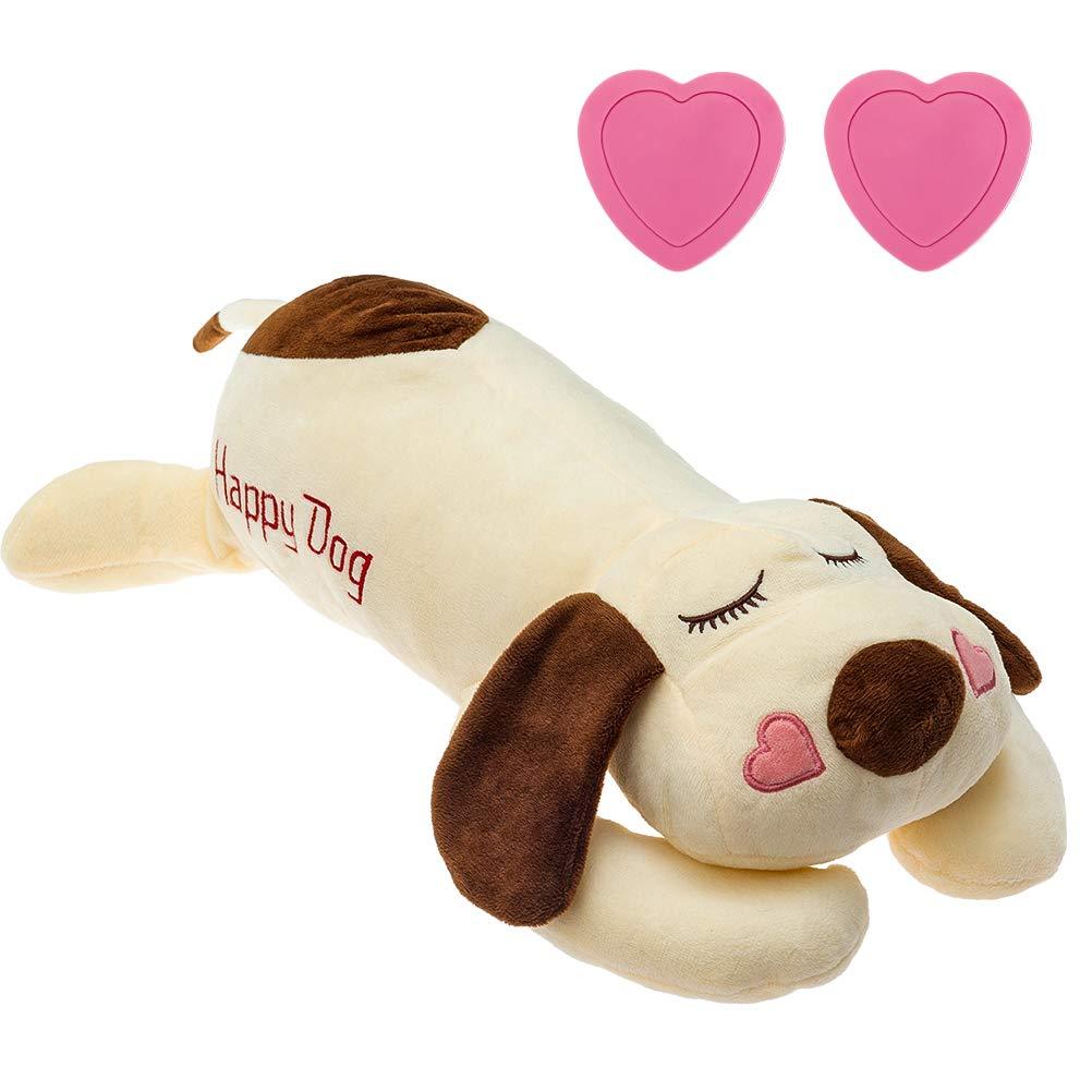 Dog Heartbeat Toy for Anxiety Relief, Calming Puppy Behavioral Training Aid Toy Puppy Dog Pals Toys Pet Companion Pillow - PawsPlanet Australia