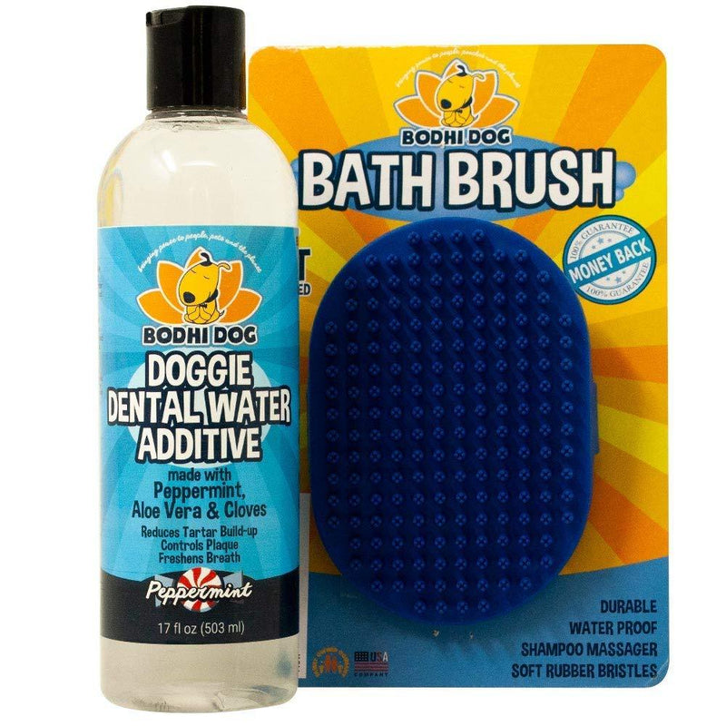 Bodhi Dog Grooming Shampoo Brush + Peppermint Dental Water Additive Bundle - PawsPlanet Australia