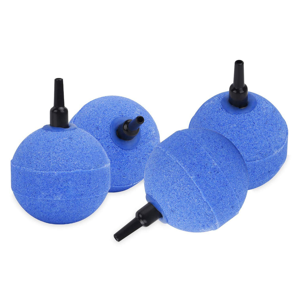 Pawfly 2 Inch Blue Ball Air Stone Bubble Diffuser for Aquarium 2 W Air Pump, 4 Pack - PawsPlanet Australia