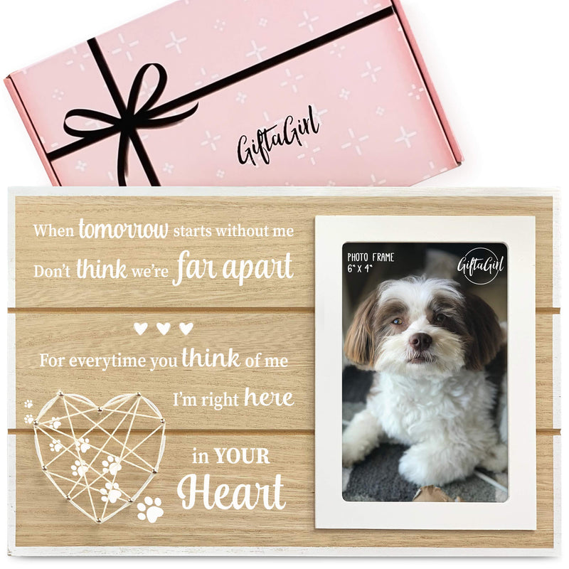 GIFTAGIRL Popular Dog Memorial Gifts - Beautiful Pet Memorial Gifts or Pet Loss Gifts. Our Classy Cat or Dog Memorial Picture Frame Will Show Someone You Care. Loss of Dog Gifts or Cat Memorial Gifts A Pink Box - PawsPlanet Australia