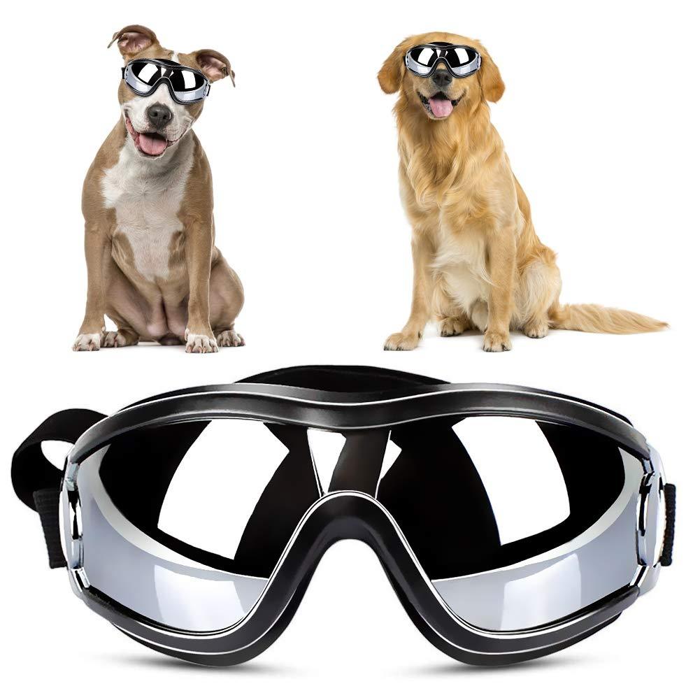 YOUTHINK Dog Sunglasses, Outdoor Dog Glasses Waterproof UV-Proof Wind-Proof Dust-Proof Snow Defense Running Sunglasses for Dogs - PawsPlanet Australia