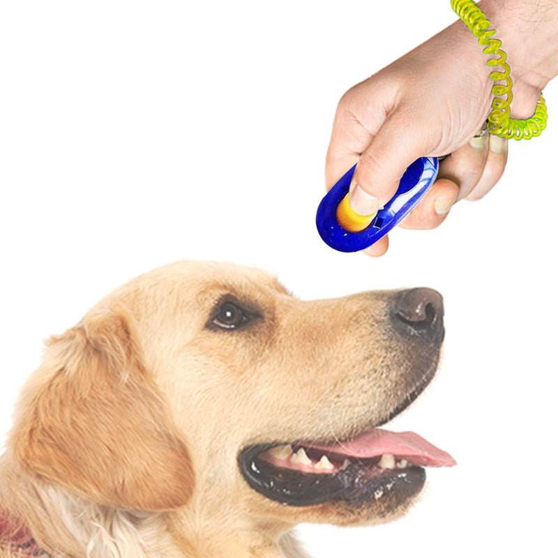 Meric Dog Training Clicker with Wrist Band, Puppy Training Made Easy with a Click, Get Solid Results Fast, Great for House Training and Jumping 2 Pack - PawsPlanet Australia