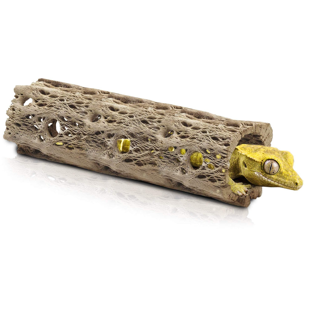 Meric Cholla Cave for Crested Gecko, 6", Exercise, Climbing, Crawling, Perching and Basking Spot, Creates an Enjoyable and Healthy Environment, Multifunctional Vivarium Log Decor,1 Piece per Pack - PawsPlanet Australia