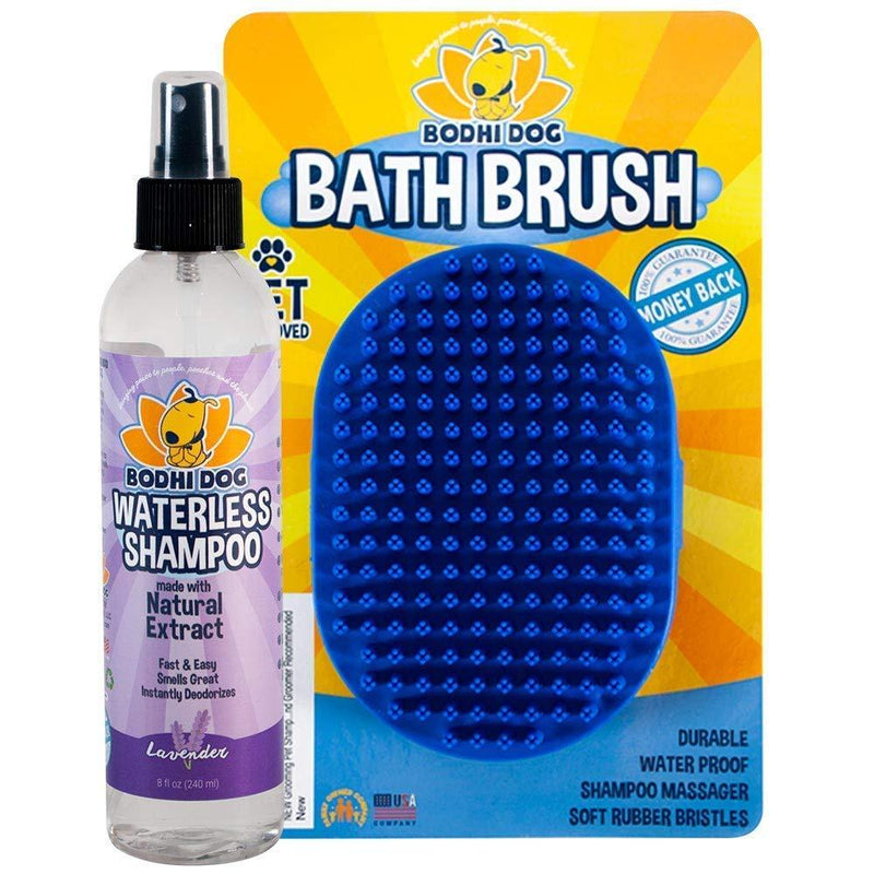 Bodhi Dog Grooming Shampoo Brush + Lavender Waterless Shampoo Bundle - PawsPlanet Australia