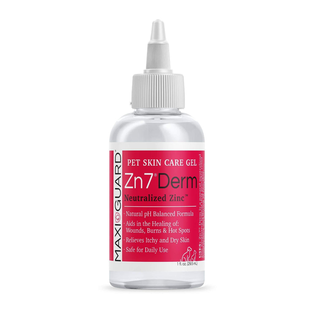 [Australia] - MAXIGUARD Pet Skin Care Gel Zn7 Derm with Neutralized Zinc for Dogs, Cats, Bovine, Exotics and Companion Animals 1oz 