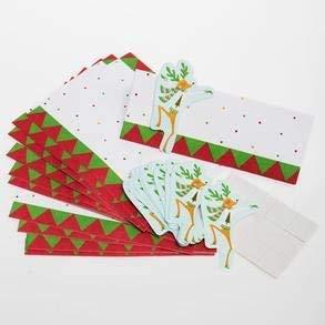 J&J's ToyScape Christmas Place Cards Including Stick-on Reindeer (Pack of 2, 24 Cards Total) Tent Card Perfect for Winter Dinner Holiday Party, Christmas Party, Weddings,Table Decorations - PawsPlanet Australia
