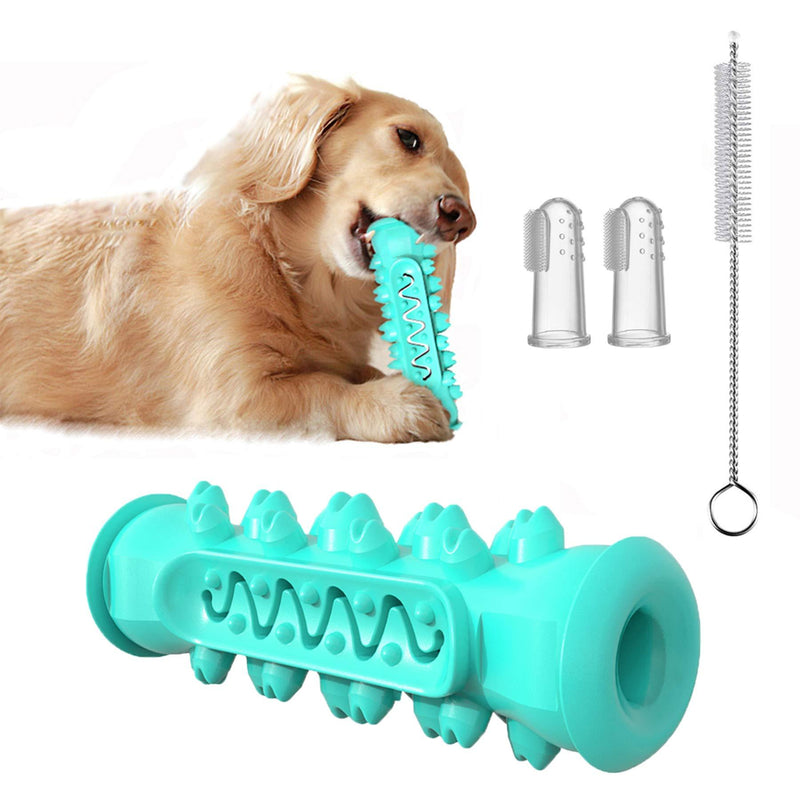 Dog Chew Toys Toothbrush for Small Medium Large Breed of Dogs, Durable Dental Care Toothbrush for Dogs, Dog Chew Toothbrush Toys Natural Rubber Dog Toothbrush Stick for Chewing Blue - PawsPlanet Australia
